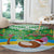 Cook Islands Christmas Round Carpet Coconut Santa Beach Style LT05 - Polynesian Pride