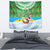 Cook Islands Christmas Tapestry Coconut Santa Beach Style LT05 - Polynesian Pride