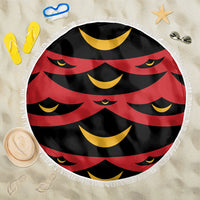 Hawaii Ahu Ula Inspired Beach Blanket Red Version