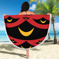 Hawaii Ahu Ula Inspired Beach Blanket Red Version