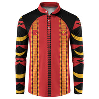Hawaii Ahu Ula Inspired Button Sweatshirt Red Version