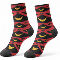 Hawaii Ahu Ula Inspired Crew Socks Red Version LT05 - Polynesian Pride