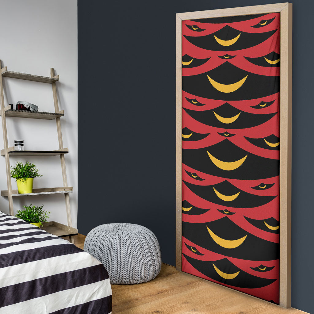 Hawaii Ahu Ula Inspired Door Cover Red Version LT05 - Polynesian Pride
