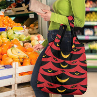 Hawaii Ahu Ula Inspired Grocery Bag Red Version LT05 - Polynesian Pride