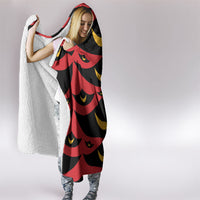 Hawaii Ahu Ula Inspired Hooded Blanket Red Version LT05 - Polynesian Pride