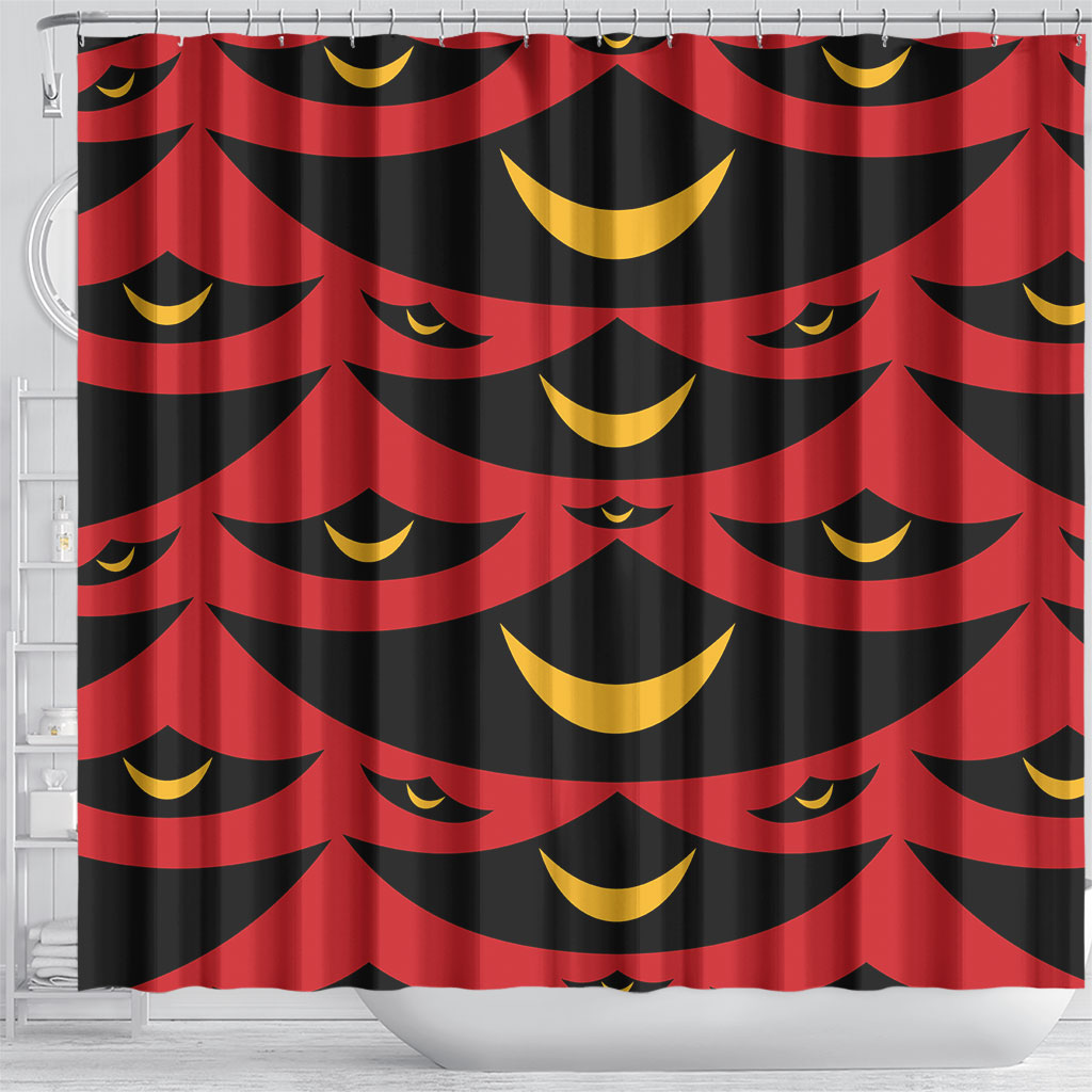 Hawaii Ahu Ula Inspired Shower Curtain Red Version LT05 - Polynesian Pride
