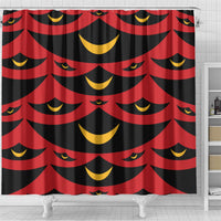 Hawaii Ahu Ula Inspired Shower Curtain Red Version LT05 - Polynesian Pride