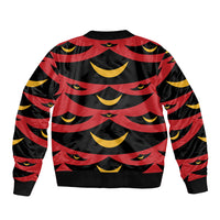 Hawaii Ahu Ula Inspired Sleeve Zip Bomber Jacket Red Version LT05 - Polynesian Pride