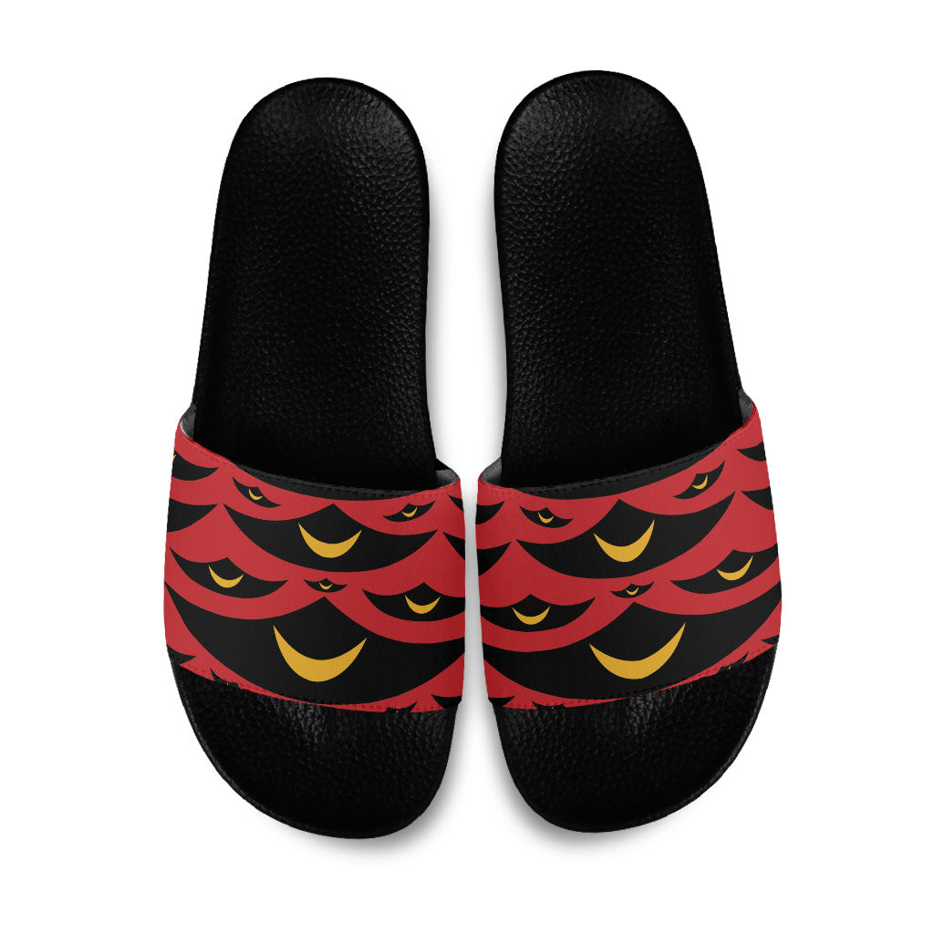 Hawaii Ahu Ula Inspired Slide Sandals Red Version