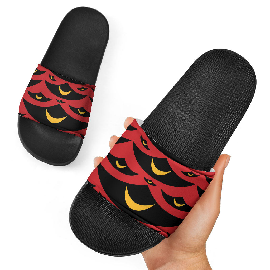 Hawaii Ahu Ula Inspired Slide Sandals Red Version