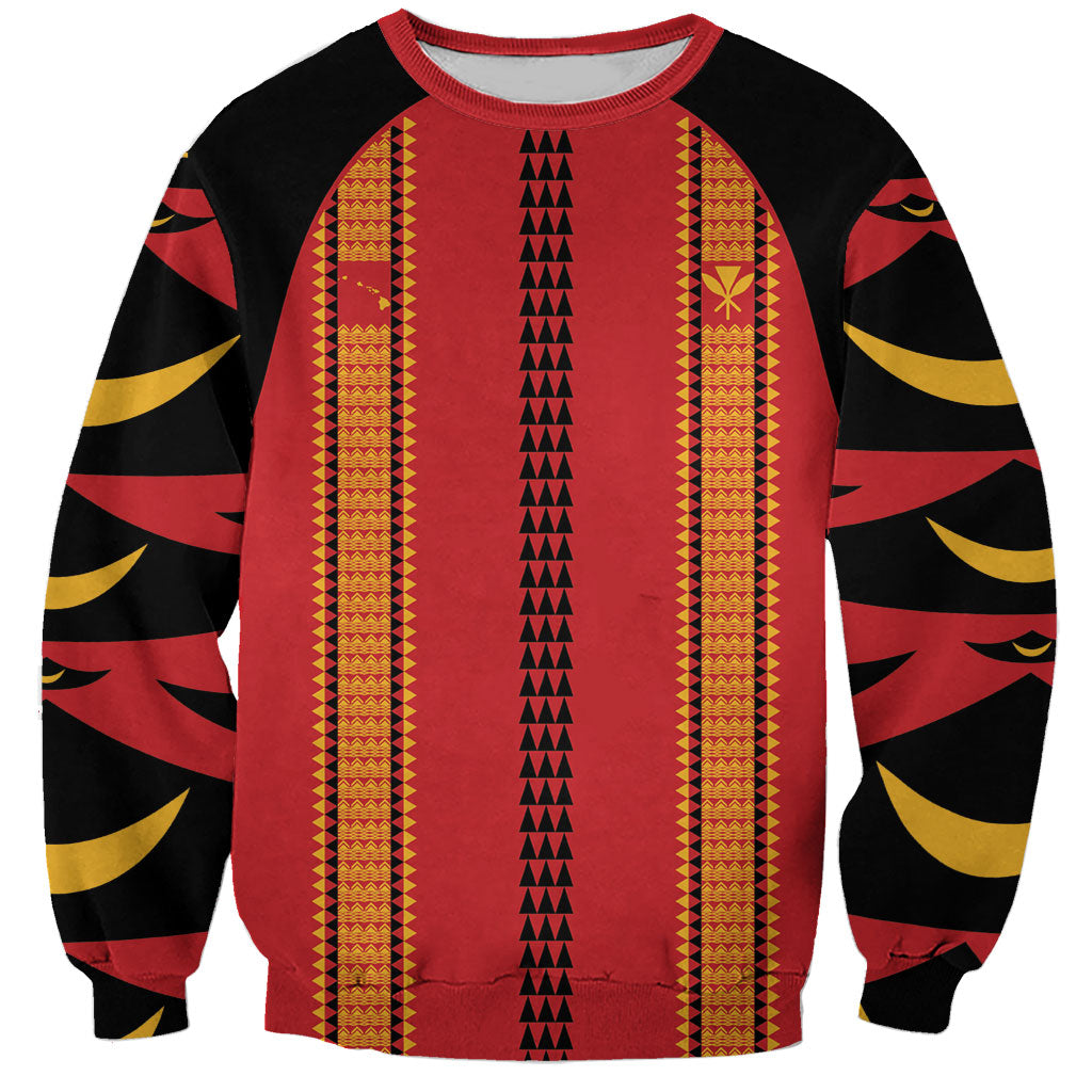 Hawaii Ahu Ula Inspired Sweatshirt Red Version