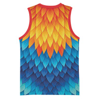 Polynesia Colorful Rooster Costume Basketball Jersey