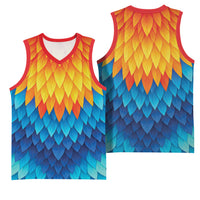 Polynesia Colorful Rooster Costume Basketball Jersey