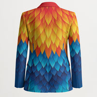 Polynesia Colorful Rooster Costume Blazer