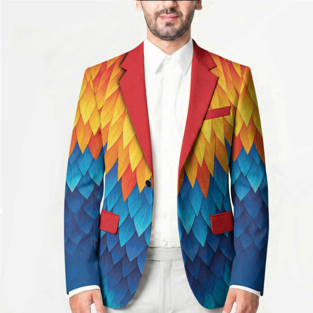 Polynesia Colorful Rooster Costume Blazer