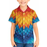 Polynesia Colorful Rooster Costume Hawaiian Shirt