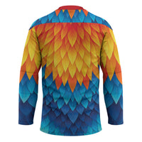 Polynesia Colorful Rooster Costume Hockey Jersey
