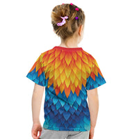 Polynesia Colorful Rooster Costume Kid T Shirt