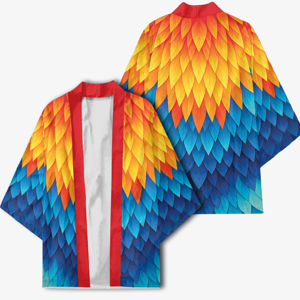 Polynesia Colorful Rooster Costume Kimono