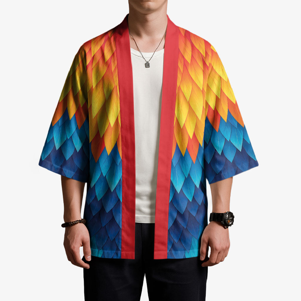 Polynesia Colorful Rooster Costume Kimono