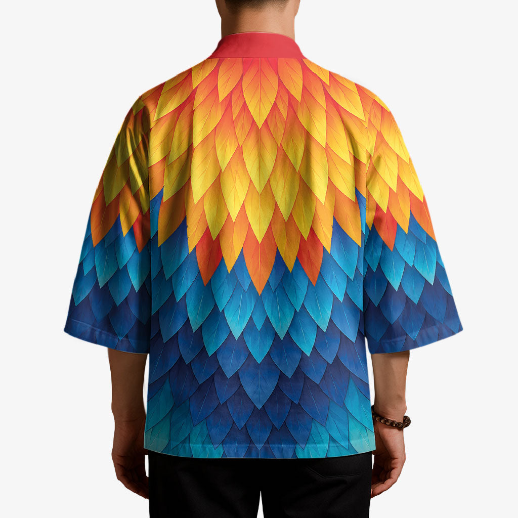 Polynesia Colorful Rooster Costume Kimono
