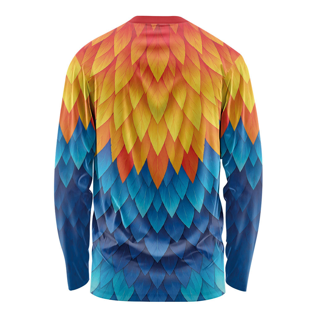Polynesia Colorful Rooster Costume Long Sleeve Shirt