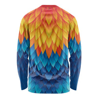 Polynesia Colorful Rooster Costume Long Sleeve Shirt