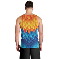 Polynesia Colorful Rooster Costume Men Tank Top