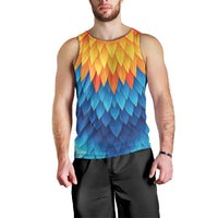 Polynesia Colorful Rooster Costume Men Tank Top