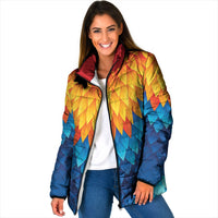 Polynesia Colorful Rooster Costume Padded Jacket