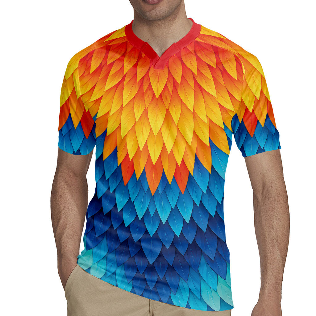 Polynesia Colorful Rooster Costume Rugby Jersey