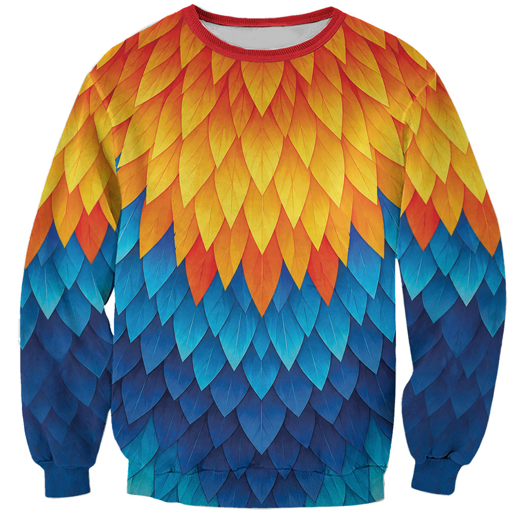 Polynesia Colorful Rooster Costume Sweatshirt