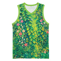 Polynesian Enchanted Mother Nature Costume Basketball Jersey LT05 Unisex Green - Polynesian Pride
