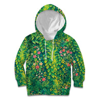 Polynesian Enchanted Mother Nature Costume Kid Hoodie LT05 Hoodie Green - Polynesian Pride
