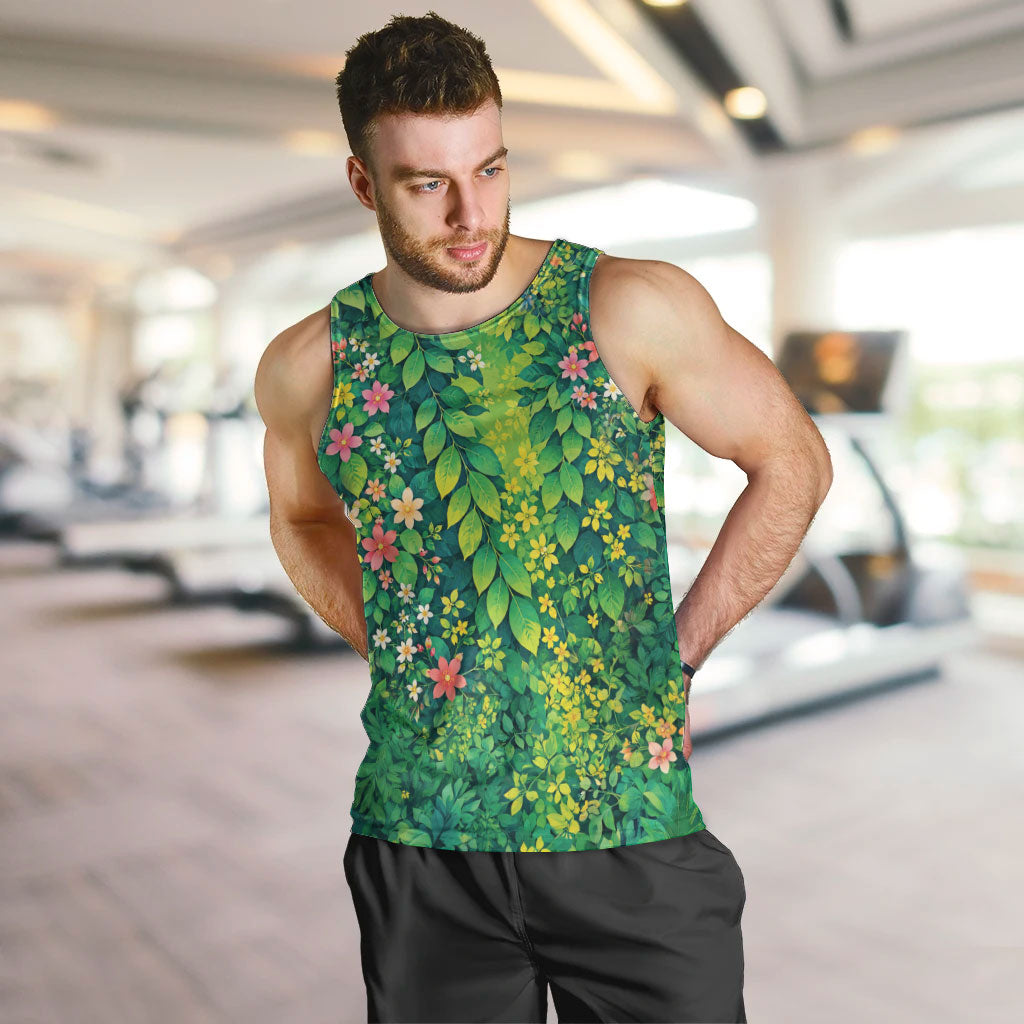 Polynesian Enchanted Mother Nature Costume Men Tank Top LT05 Green - Polynesian Pride