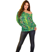 Polynesian Enchanted Mother Nature Costume Off Shoulder Sweater