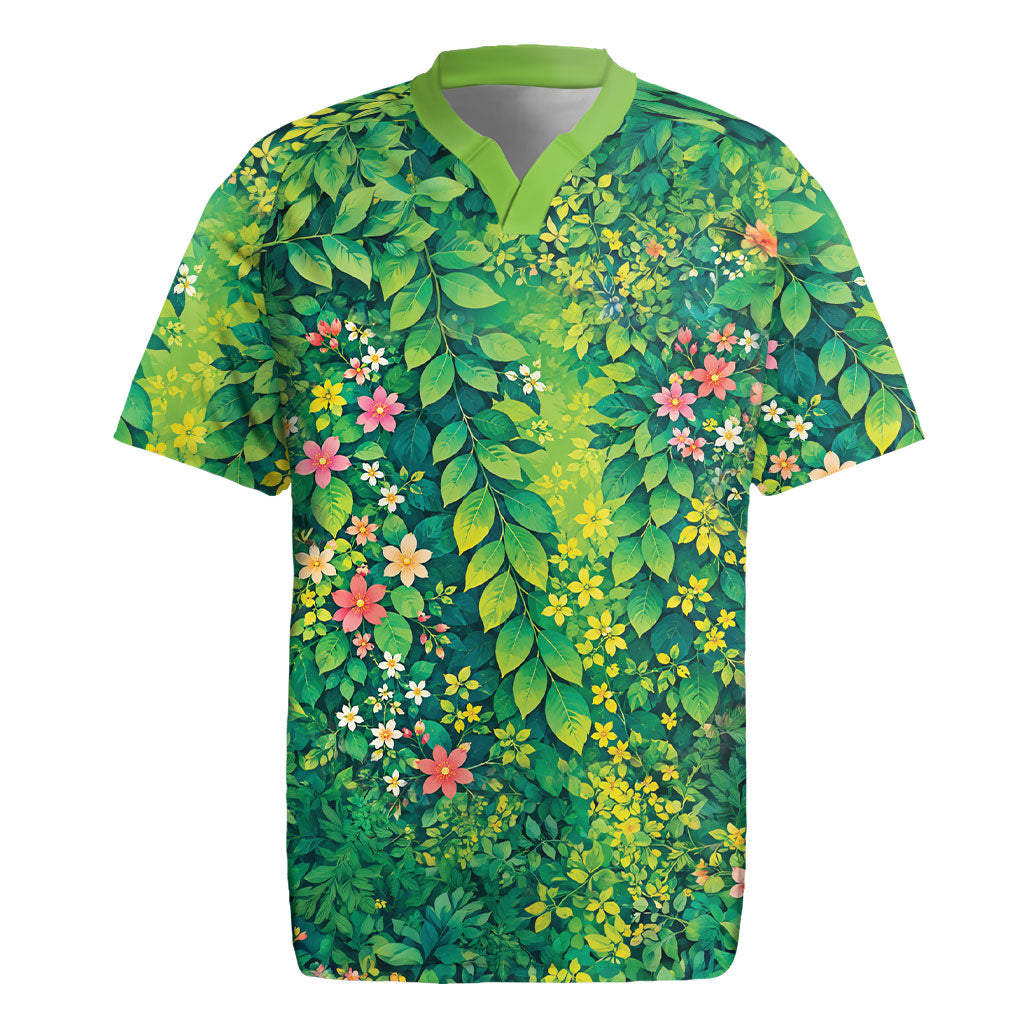 Polynesian Enchanted Mother Nature Costume Rugby Jersey LT05 Green - Polynesian Pride