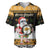 Custom Hawaii James Campbell High School Christmas Baseball Jersey Tropical Santa Claus LT05 Black - Polynesian Pride