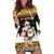 Custom Hawaii James Campbell High School Christmas Hoodie Dress Tropical Santa Claus LT05 Black - Polynesian Pride