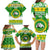 Custom Hawaii Kaimuki High School Christmas Family Matching Long Sleeve Bodycon Dress and Hawaiian Shirt Tropical Santa Claus LT05 - Polynesian Pride