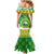 Custom Hawaii Kaimuki High School Christmas Family Matching Mermaid Dress and Hawaiian Shirt Tropical Santa Claus LT05 - Polynesian Pride