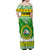 Custom Hawaii Kaimuki High School Christmas Family Matching Off Shoulder Maxi Dress and Hawaiian Shirt Tropical Santa Claus LT05 - Polynesian Pride