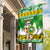 Custom Hawaii Kaimuki High School Christmas Garden Flag Tropical Santa Claus LT05 House Flag Green - Polynesian Pride