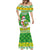 Custom Hawaii Kaimuki High School Christmas Mermaid Dress Tropical Santa Claus LT05 - Polynesian Pride