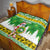 Custom Hawaii Kaimuki High School Christmas Quilt Tropical Santa Claus LT05 - Polynesian Pride