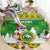 Custom Hawaii Kaimuki High School Christmas Round Carpet Tropical Santa Claus LT05 - Polynesian Pride