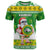 Custom Hawaii Kaimuki High School Christmas T Shirt Tropical Santa Claus LT05 Green - Polynesian Pride