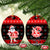 Custom Hawaii Kalani High School Christmas Ceramic Ornament Tropical Santa Claus LT05 Oval Red - Polynesian Pride