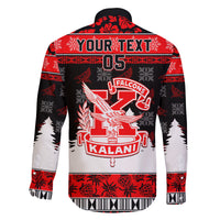 Custom Hawaii Kalani High School Christmas Family Matching Tank Maxi Dress and Hawaiian Shirt Tropical Santa Claus LT05 - Polynesian Pride