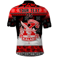 Custom Hawaii Kalani High School Christmas Polo Shirt Tropical Santa Claus LT05 - Polynesian Pride